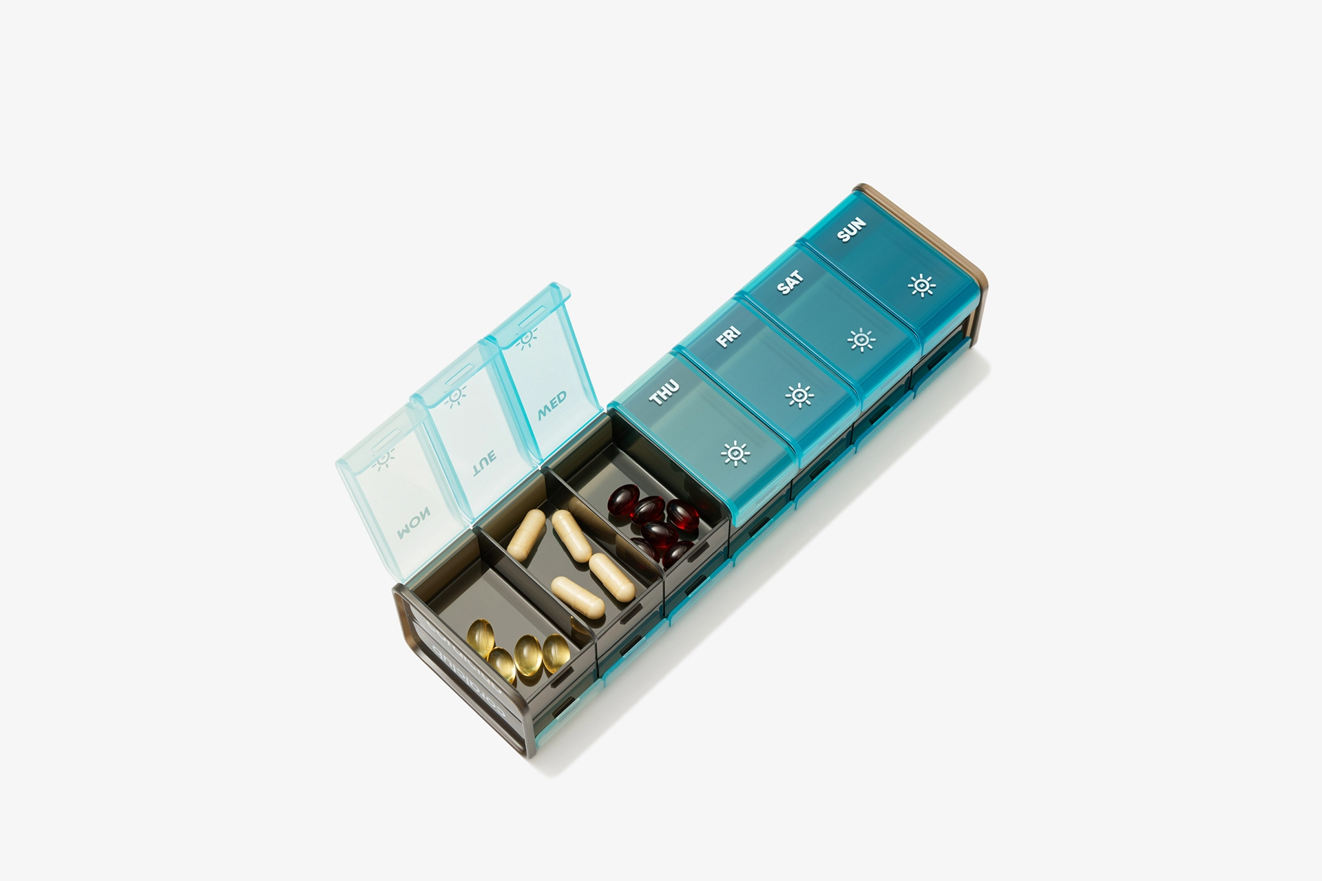 GoBox эки жактуу корпус менен, көк
