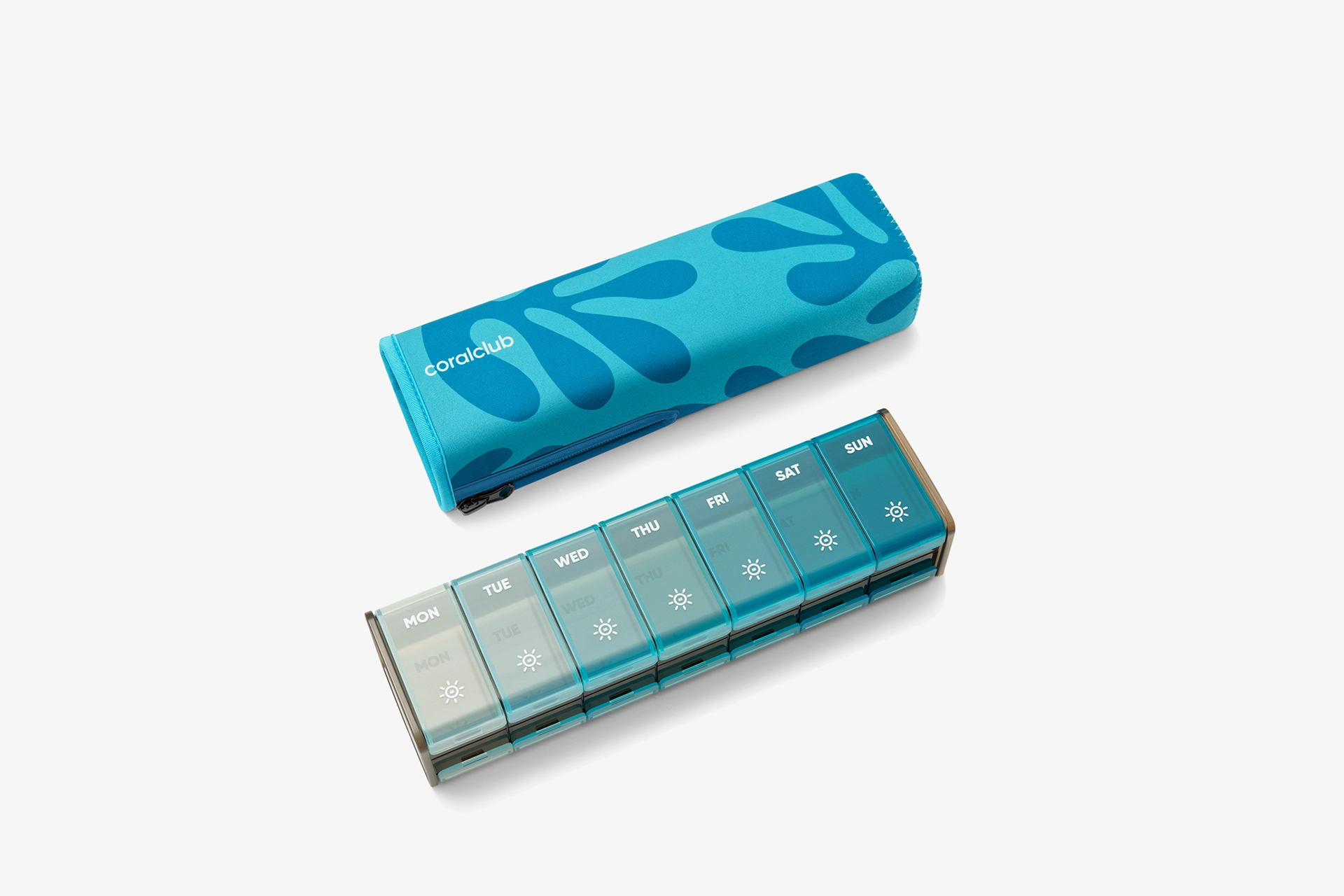 GoBox эки жактуу корпус менен, көк
