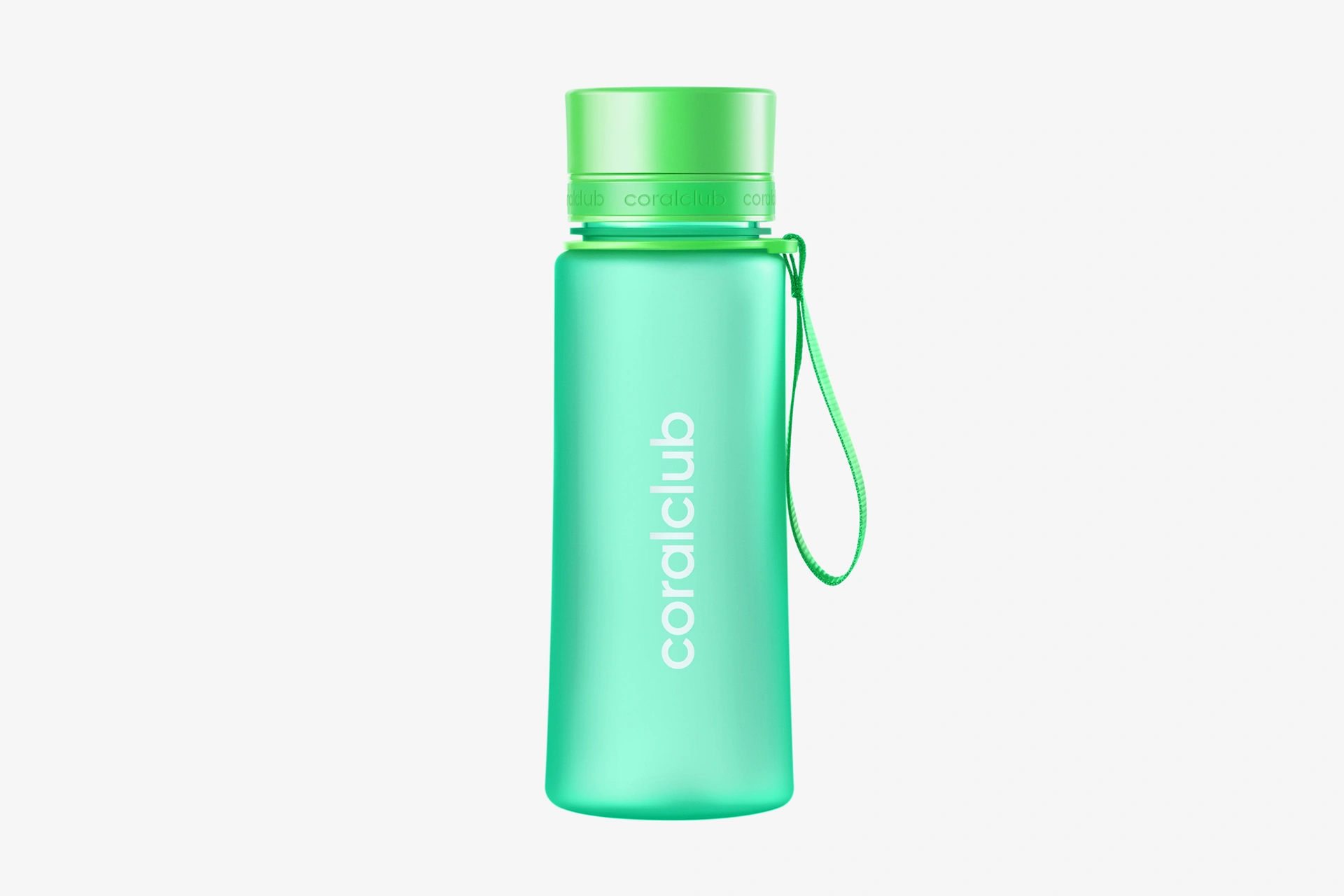 Coralclub пластик бөтөлкөсү, жашыл